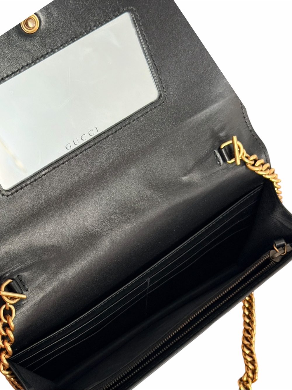 Authentic Guccissima Linea Cat Animalier Wallet On Chain- FREE COA - Picture 9 of 11